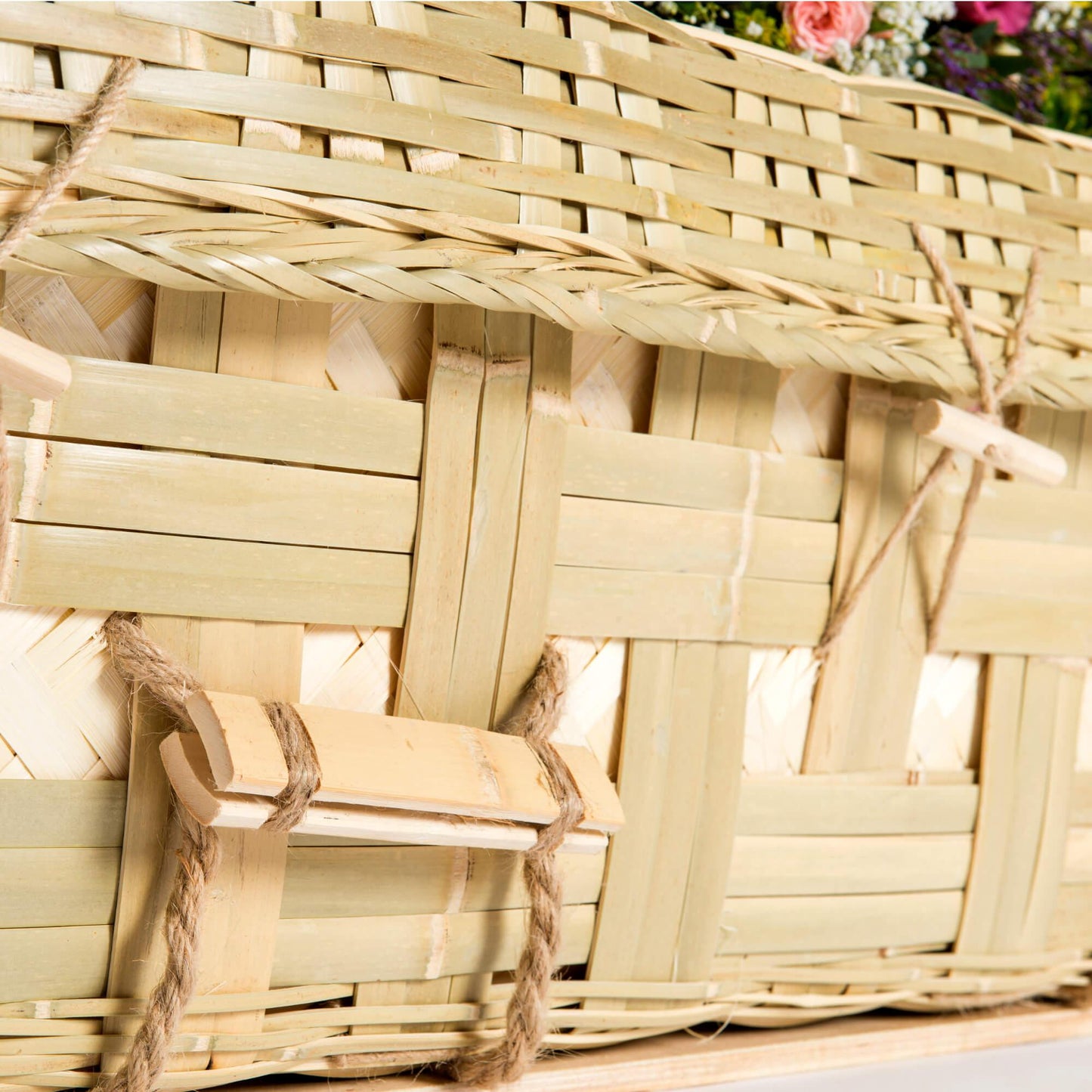 Bamboo Eco Handle Rounded Coffin - Thinkwillow.com Free UK mainland delivery