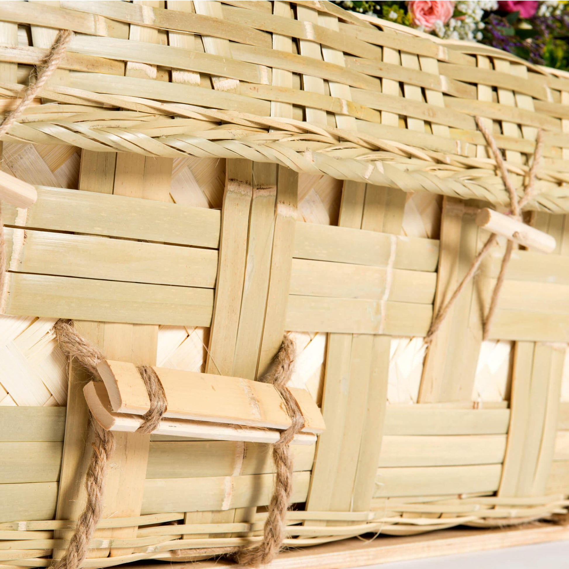 Bamboo Eco Handle Rounded Coffin - Thinkwillow.com Free UK mainland delivery