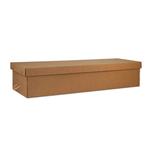 Flatpack cardboard coffin